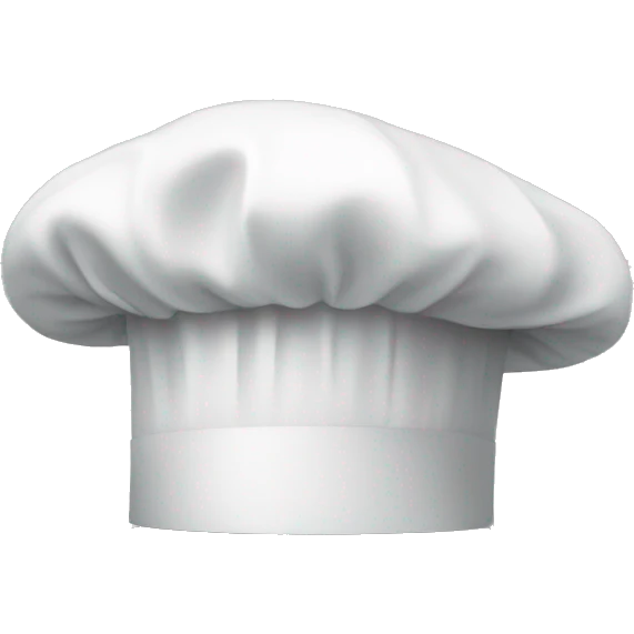 a chef's flat hat without face emoji
