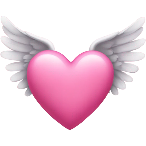 pink heart with wings  emoji