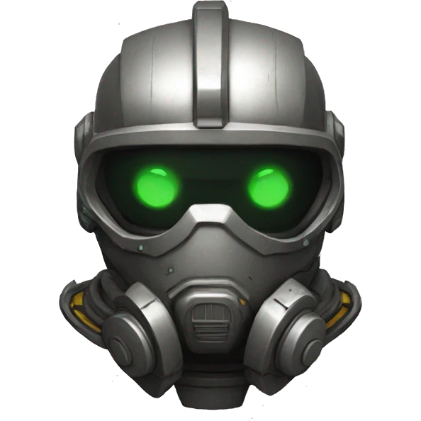 Sci-fi armoured Hazmat emoji