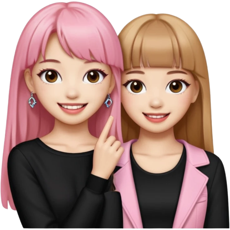 Blackpink lisa and rose emoji