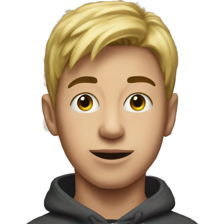 meme portrait of unique boy emoji