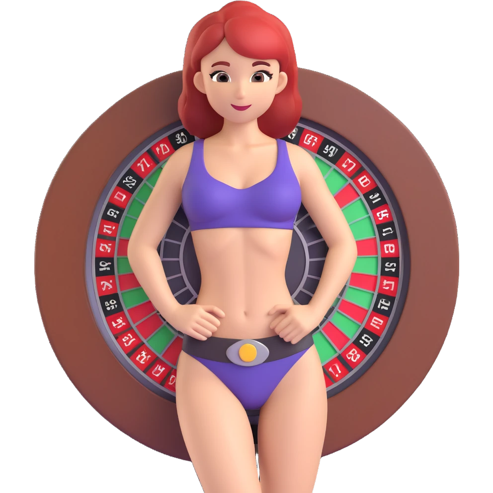 Beautiful abs, with a roulette wheel forming a loop around the waist, clear lines, easy to identify emoji