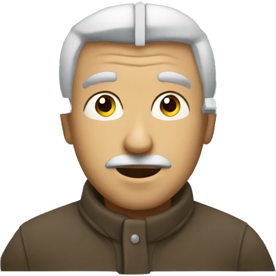 man looking out window emoji