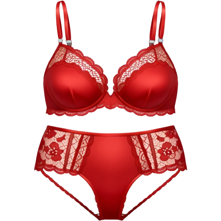 Red lingerie dentelle emoji