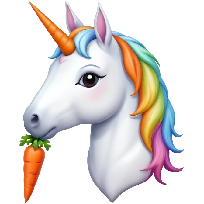Unicor with carrot emoji