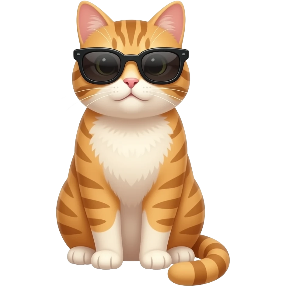 Cat wearing sunglasses emoji