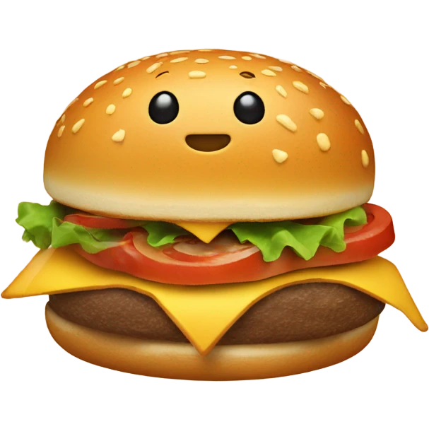 A rollerblading hamburger emoji