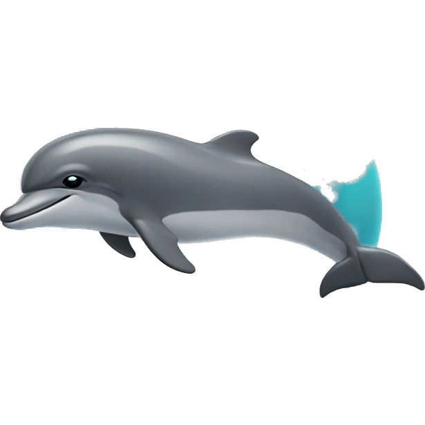 dolphin jumping though a ring emoji