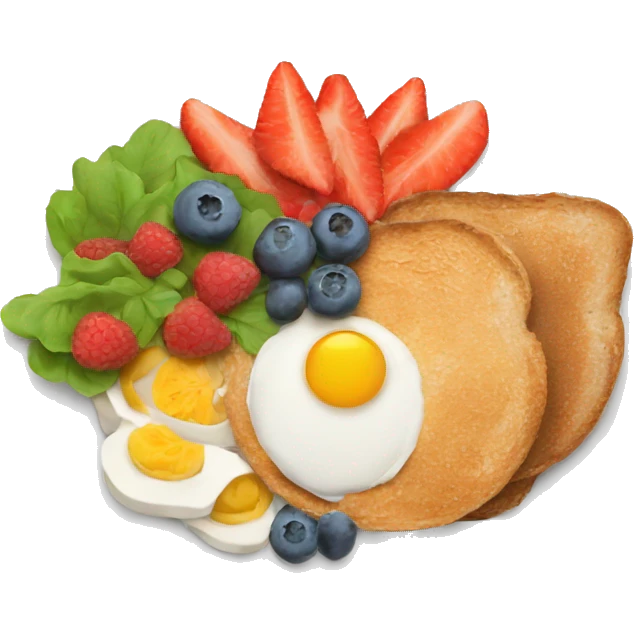 healthy breakfast plate emoji