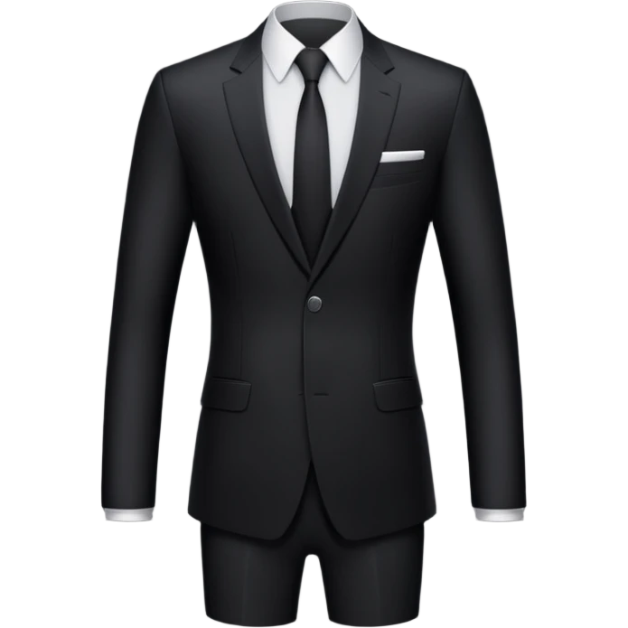 black costume suit emoji