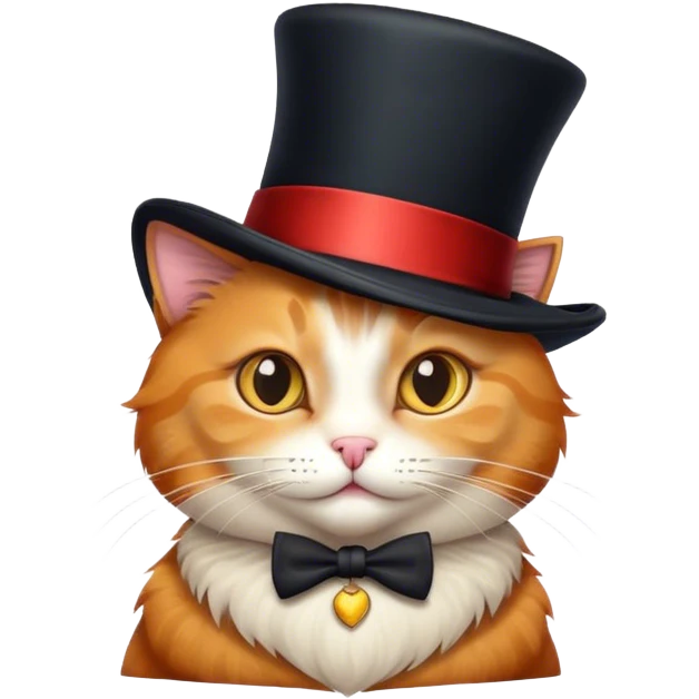 Cat with tophat emoji