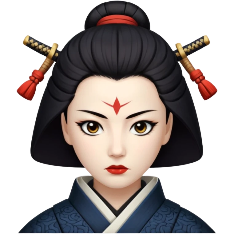 Onna-bugeisha face emoji