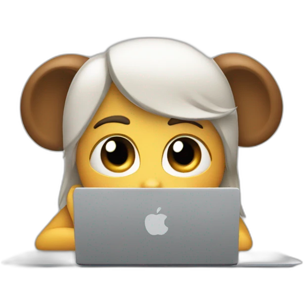 disney ingo behind a laptop emoji