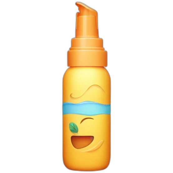 Sunscreen bottle emoji