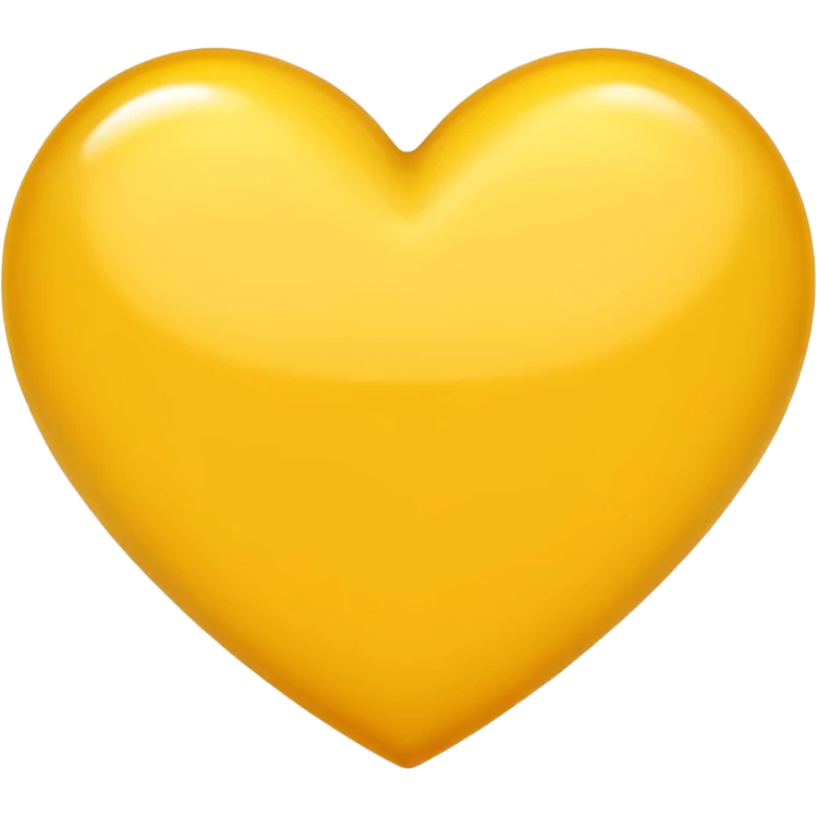 coração amarelo emoji