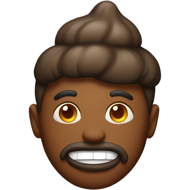 Man with poop emoji on head emoji