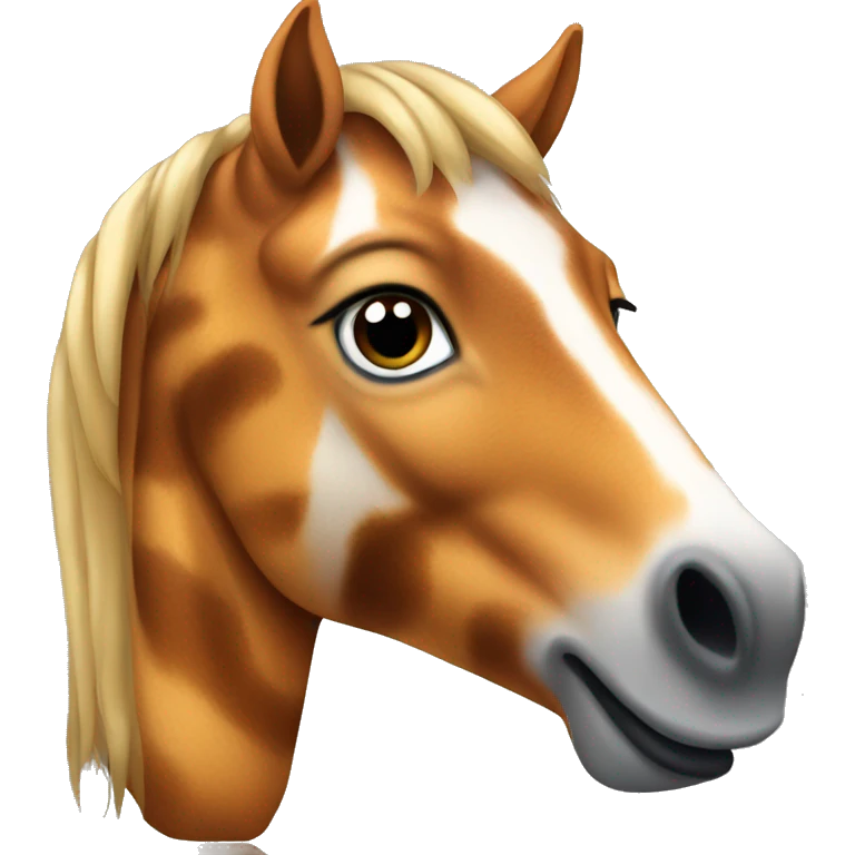 Horse in tiger skin emoji