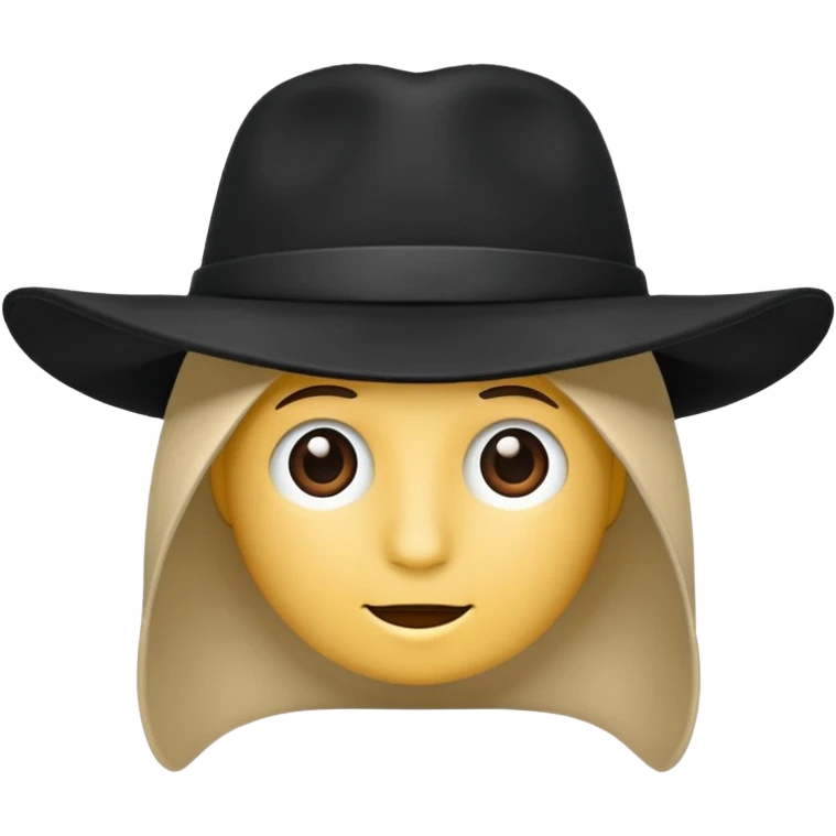 black hat emoji