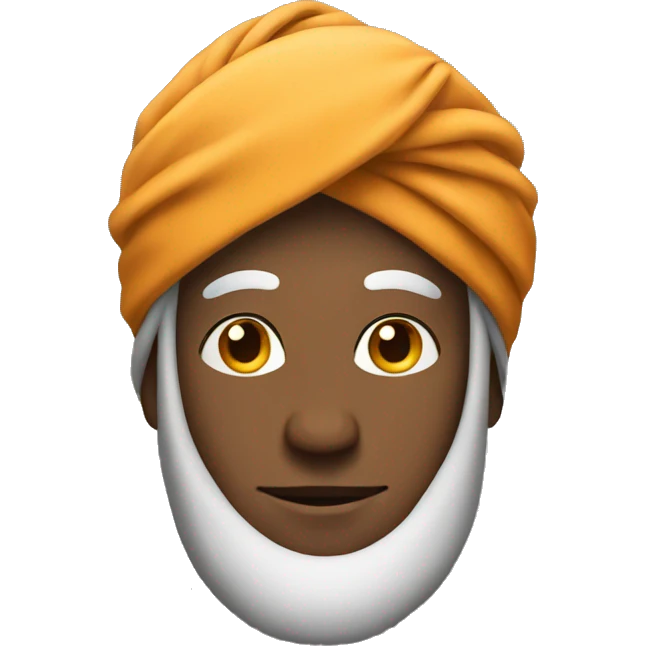 Man wearing a turban emoji