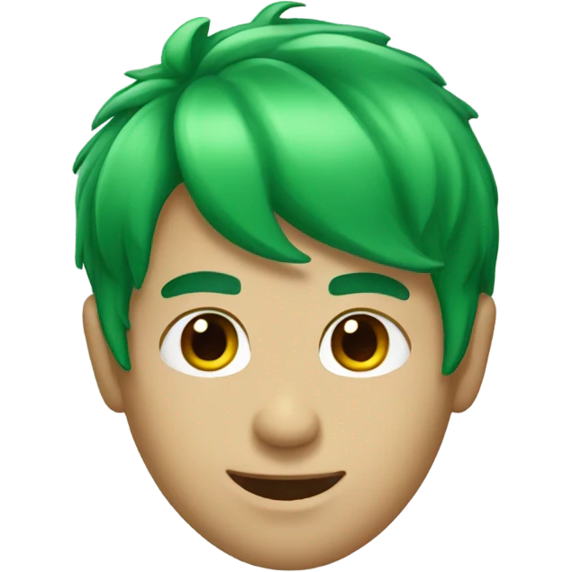 Green hair guy  emoji