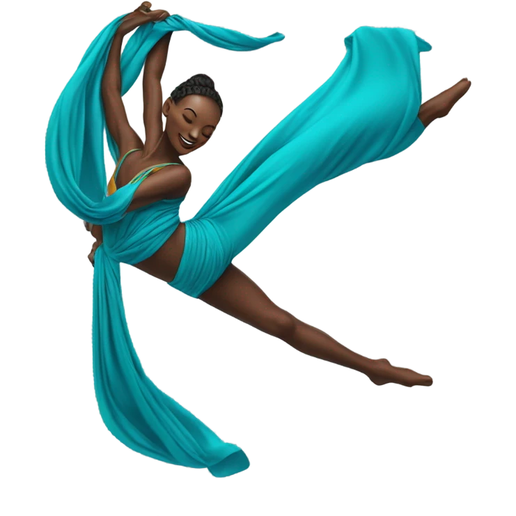 Aerial silks emoji