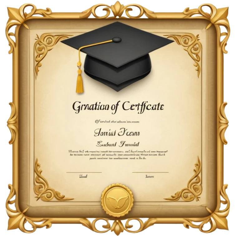 graduation certificate emoji