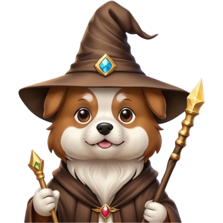 Dog wizard emoji