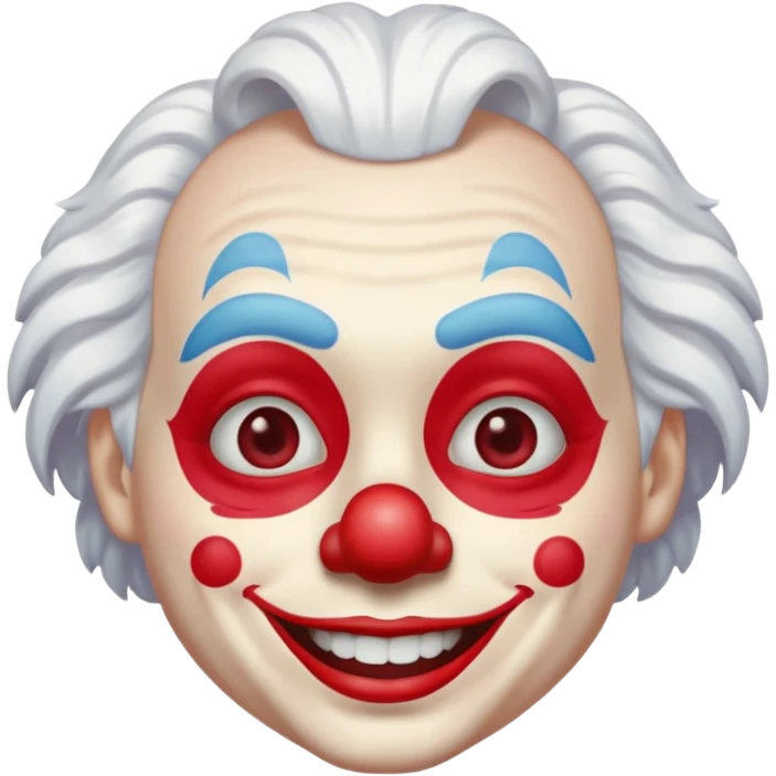 clown with white hair emoji