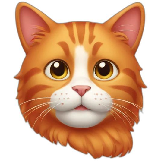 Red cat emoji