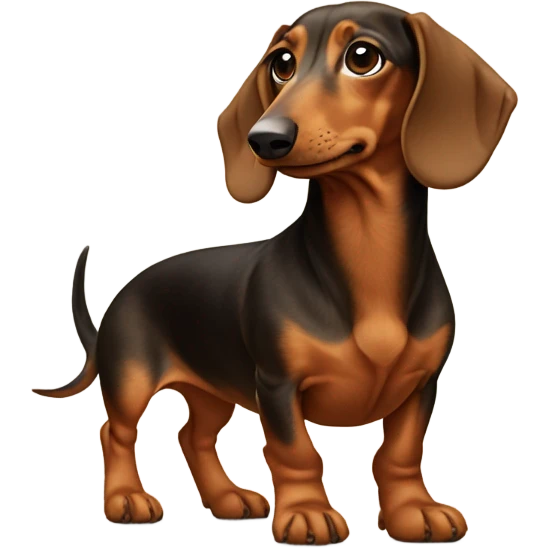 Dachshund with Ugg boots on it’s feet  emoji
