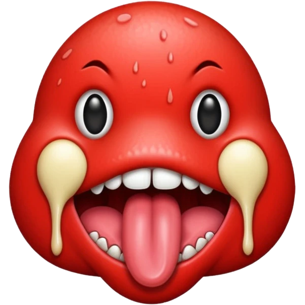 red tongue emoji