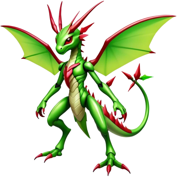  Cool Edgy Shiny Futuristic Ethereal Legendary Scizor-Digimon-Schyther-Flygon-hybrid full body emoji