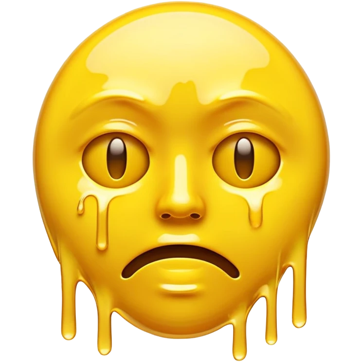Glitching melting face emoji  emoji