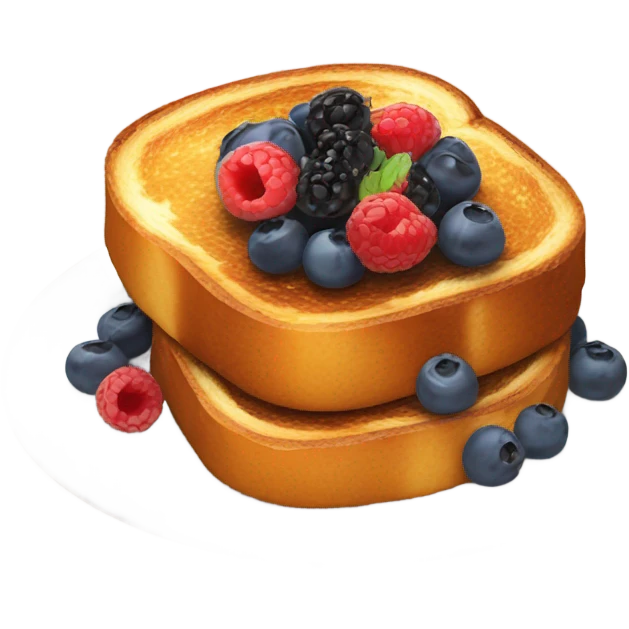 french toast with berries on top emoji