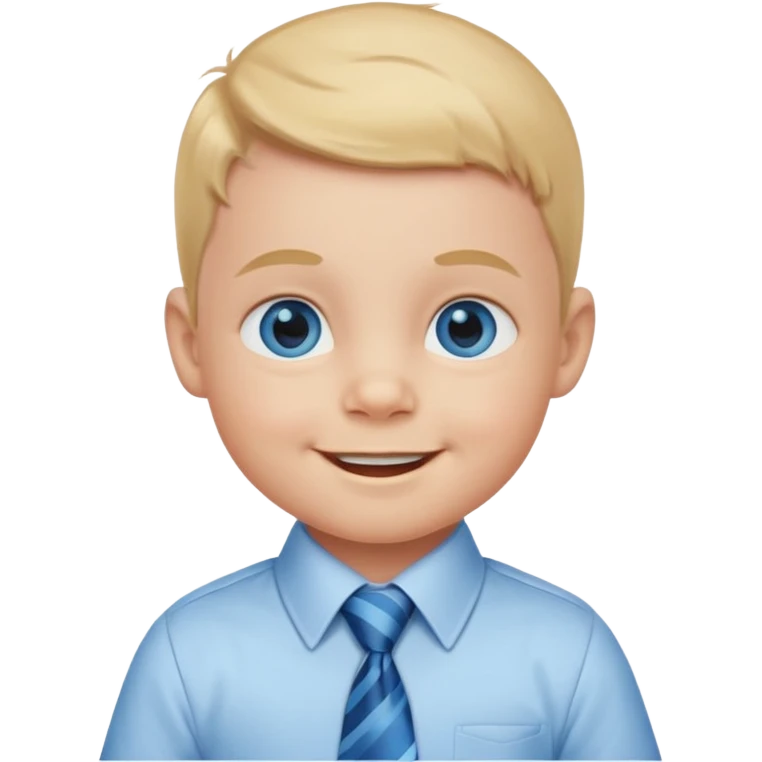 baby with tie emoji