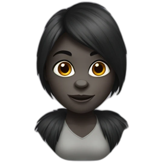 Gorilla girl emoji