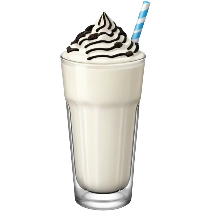 Oreo white smoothie and glaze on top  emoji