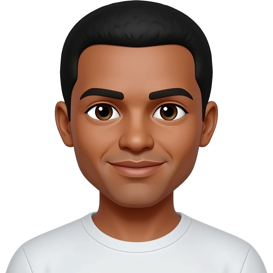 homme réunionnais cheveux noir cheveux court 30 ans emoji