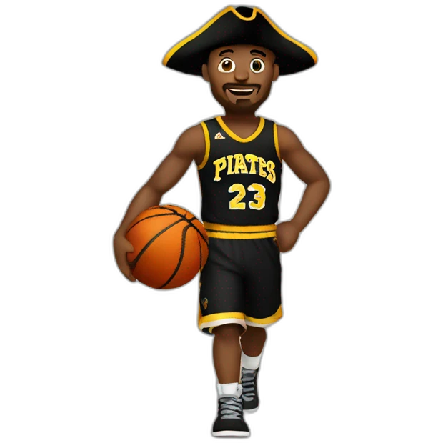 pirates doing basketball emoji