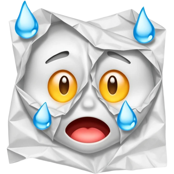 Üzgün bakan bir Sınav kağıdı emoji