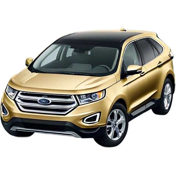 A gold ford edge deliving jeans emoji