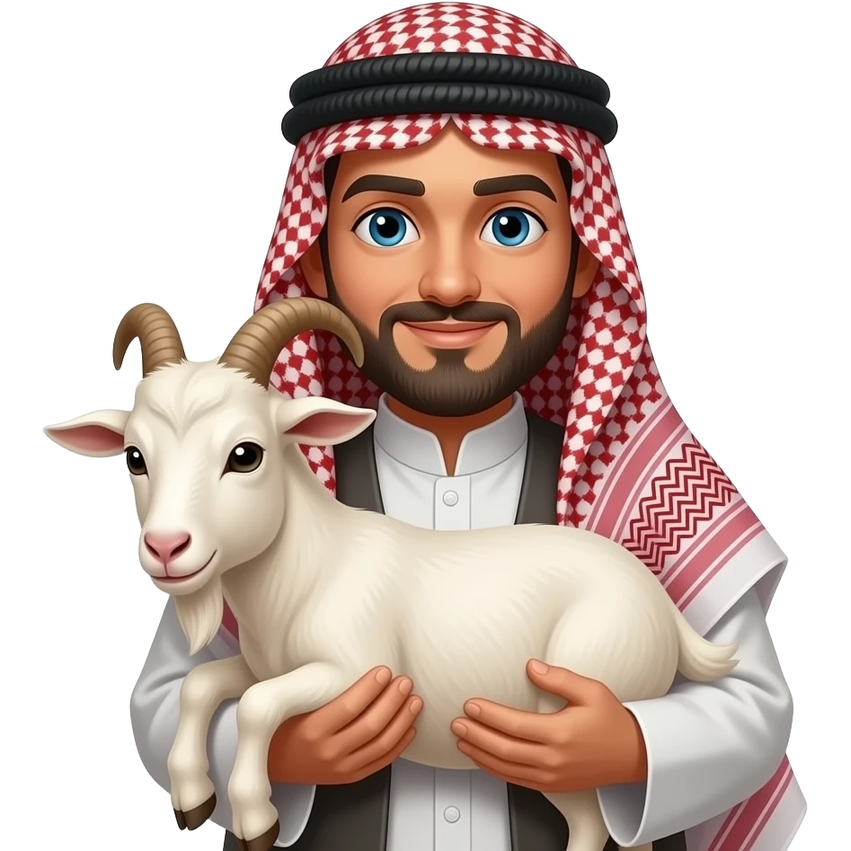 muhammed holding a goat emoji