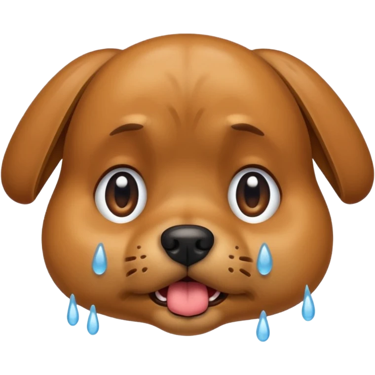 Dog crying emoji