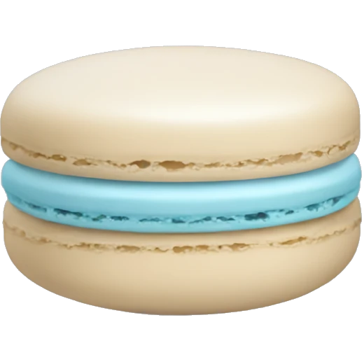 pale blue macaron emoji
