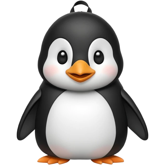 penguin backpack emoji