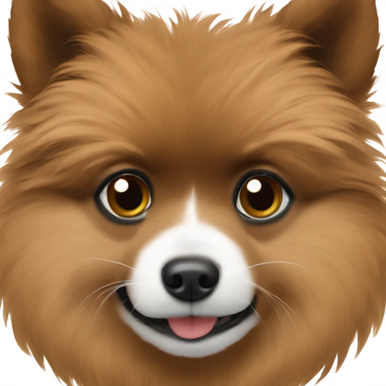 a brown haití giro with a pomerania  emoji