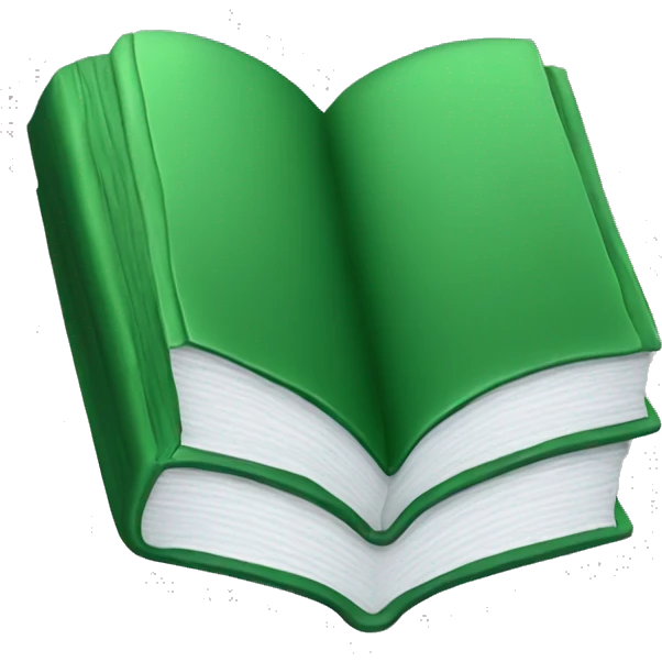 Green books emoji
