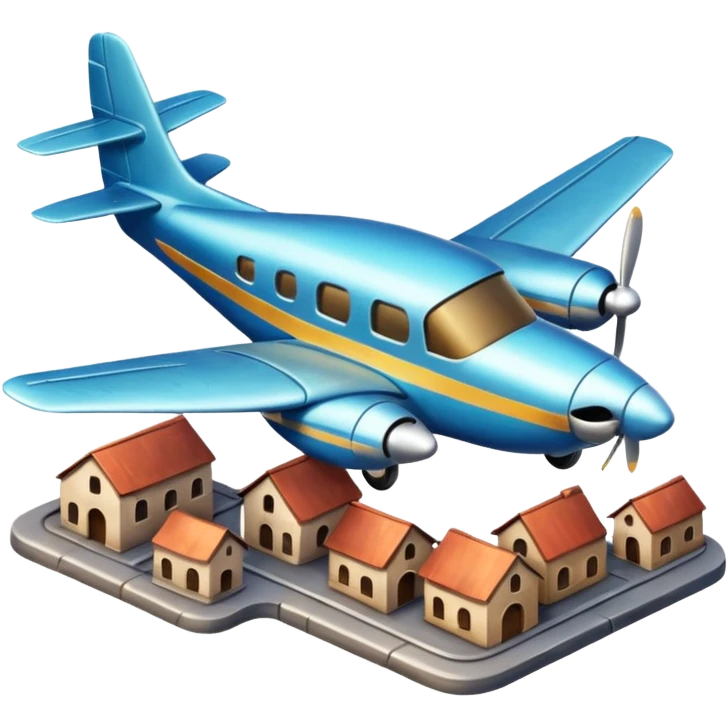 small size plane old town emoji