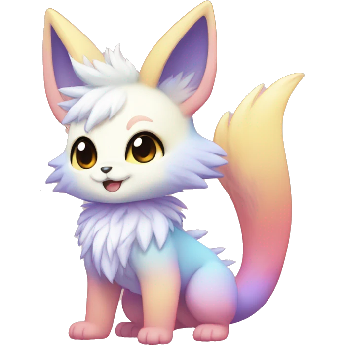 Anthro-Pastel-Gradient-Fur-Sona-Chibi-Shiny-Fakémon full body emoji