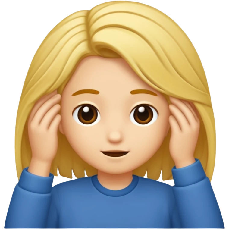 Like a 😏 like tucking its hair ..dont put hair tho emoji